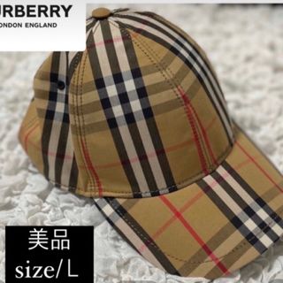 バーバリー(BURBERRY)のゆう様【Burberry】 キャップ／美品/Lサイズ(キャップ)