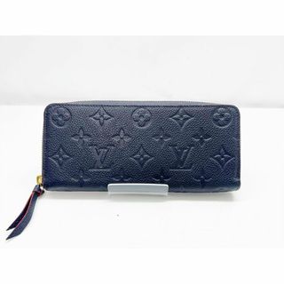 ルイヴィトン(LOUIS VUITTON)の美品　ルイヴィトン　アンプラント　クレマンス　ラウンド長財布　マリーヌルージュ(財布)