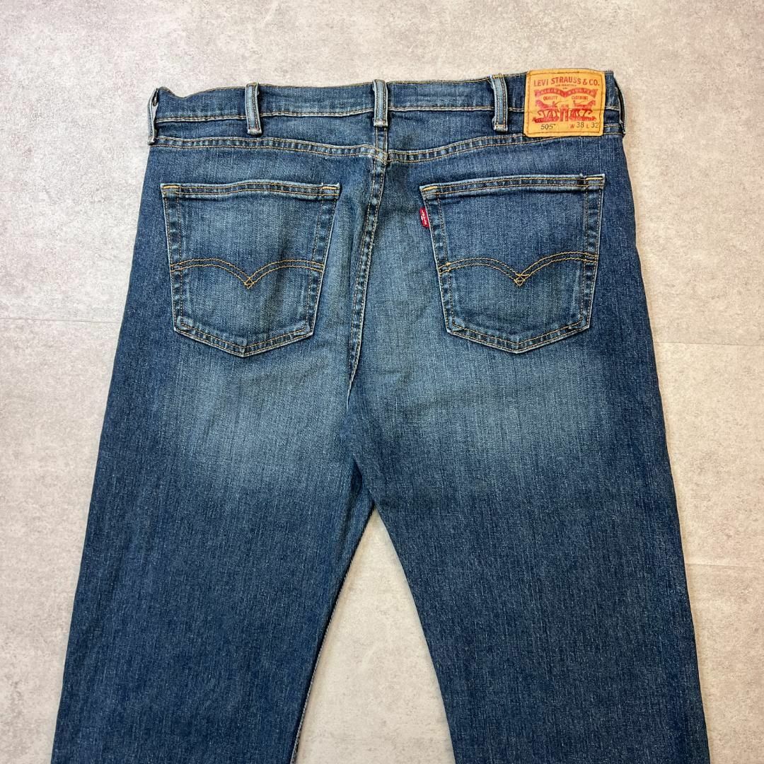 Levi's(リーバイス)のLevi's　505　テーパード　デニム　濃紺　古着　インディゴブルー　W38 メンズのパンツ(デニム/ジーンズ)の商品写真