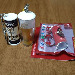 エビスビール・キーコーヒー・午後の紅茶 キーホルダー 3点セット ミニチュア