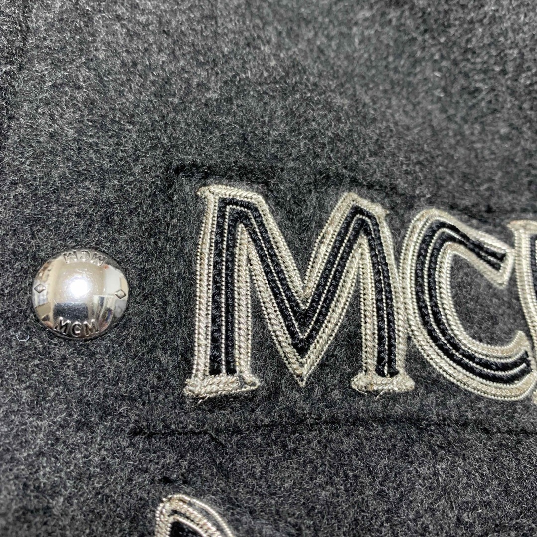 MCM(エムシーエム)のMCM 袖レザー　取り外し可　2way スタジャン　ジャケット　ラムレザー メンズのジャケット/アウター(スタジャン)の商品写真