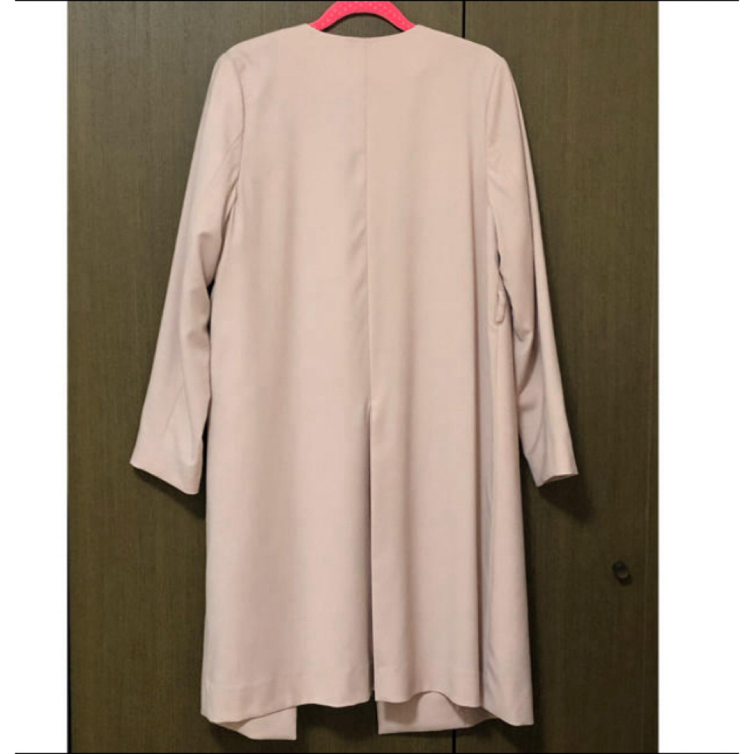 anySiS(エニィスィス)のトレンチコート　ピンク　ノーカラー　テロンチ レディースのジャケット/アウター(トレンチコート)の商品写真