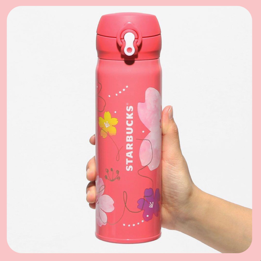 即購入可 SAKURA2024ハンディーステンレスボトルビビッドピンク500ml