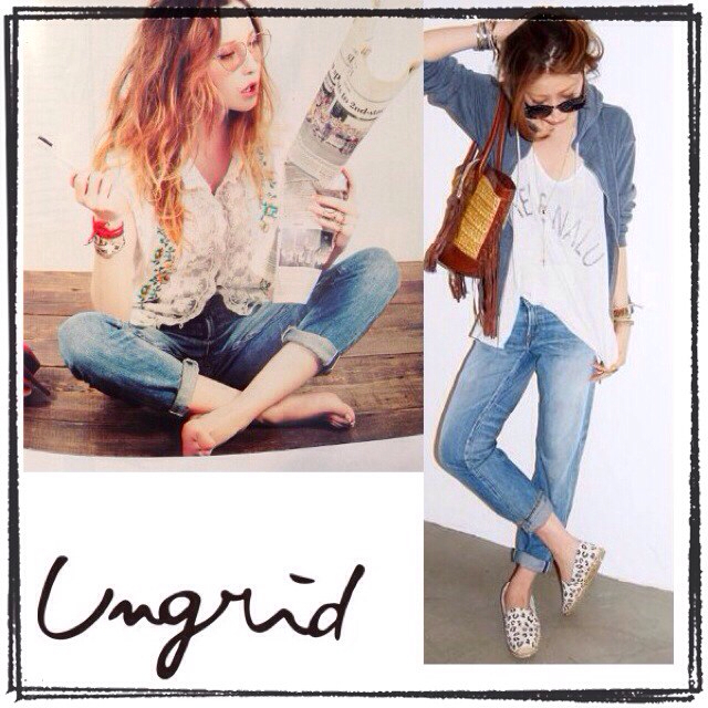 Ungrid(アングリッド)のセルビッチボーイズデニム♡25インチ レディースのパンツ(デニム/ジーンズ)の商品写真