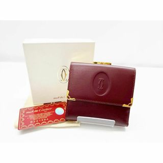 カルティエ(Cartier)の美品　カルティエ　マスト　2C　がま口財布　 コンパクトウォレット(財布)