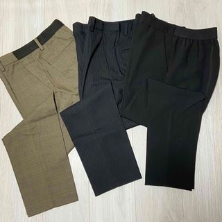 ユニクロ(UNIQLO)の【美品】UNIQLO/GUスマートスタイルアンクルパンツ・Ｍサイズ(3着まとめ)(チノパン)