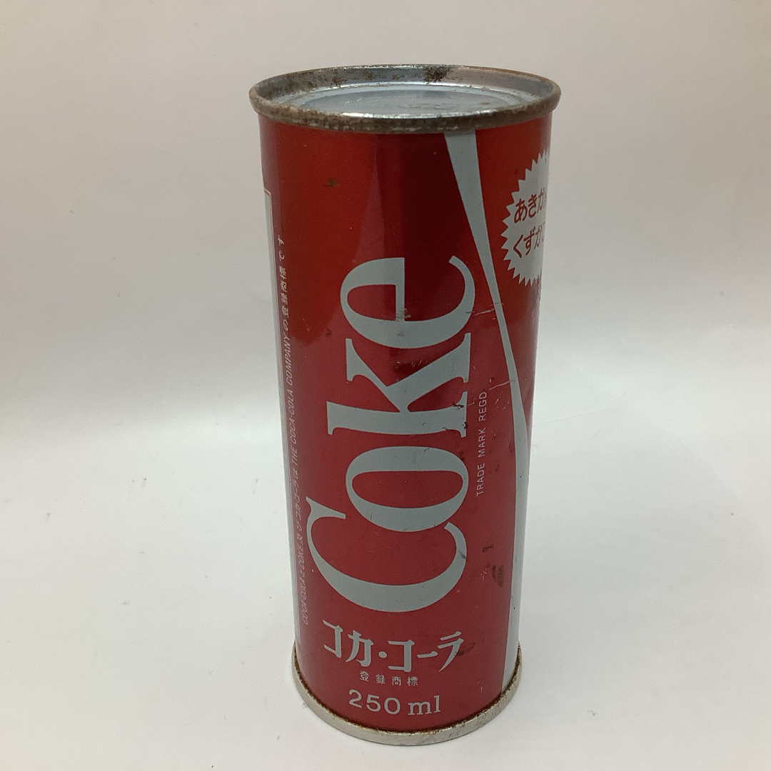 コカ・コーラ(コカコーラ)の希少 昭和レトロ Coca Cola  コカ・コーラ 空き缶 空缶 ビンテージ エンタメ/ホビーのコレクション(ノベルティグッズ)の商品写真