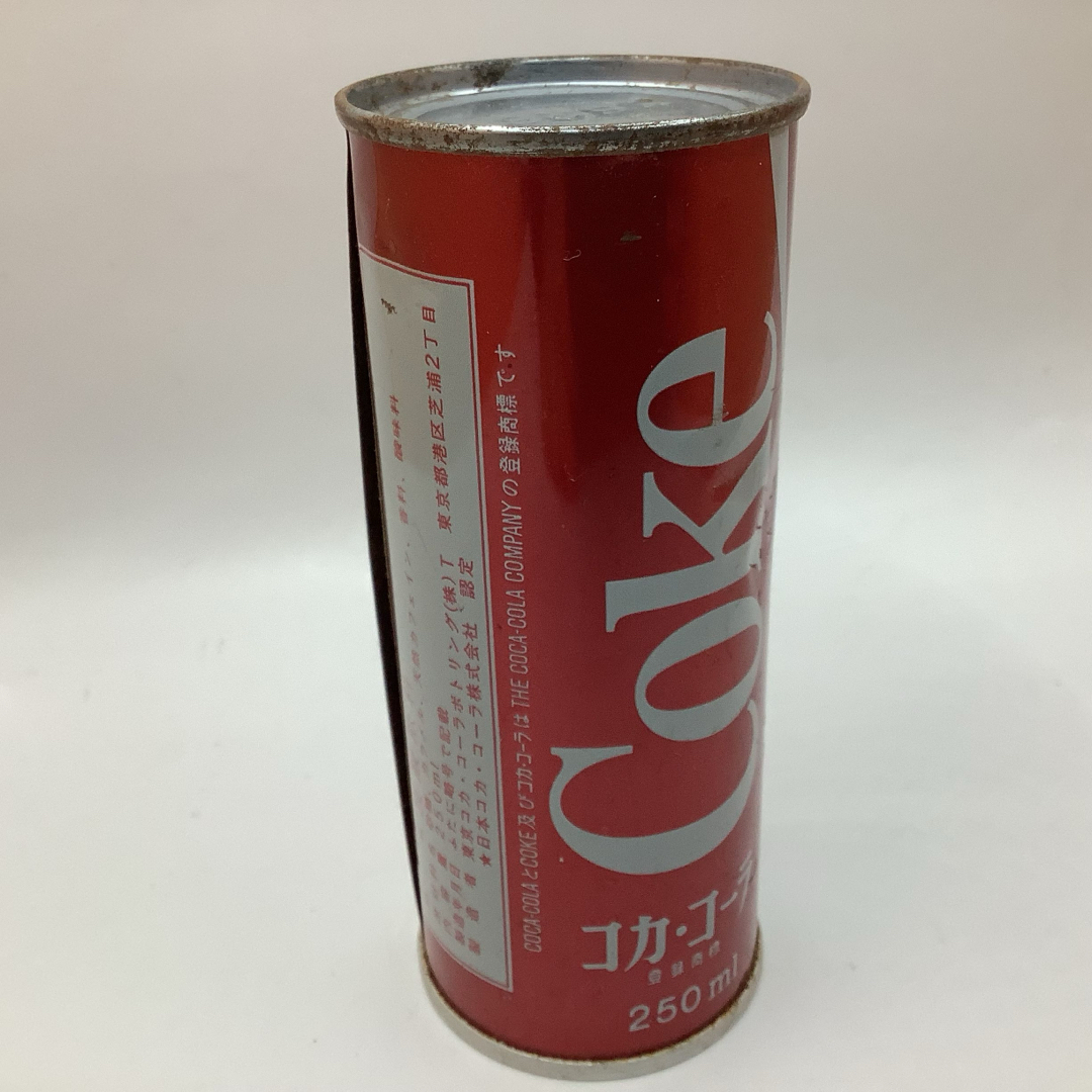 コカ・コーラ(コカコーラ)の希少 昭和レトロ Coca Cola  コカ・コーラ 空き缶 空缶 ビンテージ エンタメ/ホビーのコレクション(ノベルティグッズ)の商品写真