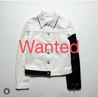 ヘルムートラング(HELMUT LANG)のHelmut lang 03 レザー切替　デニムジャケット(Gジャン/デニムジャケット)