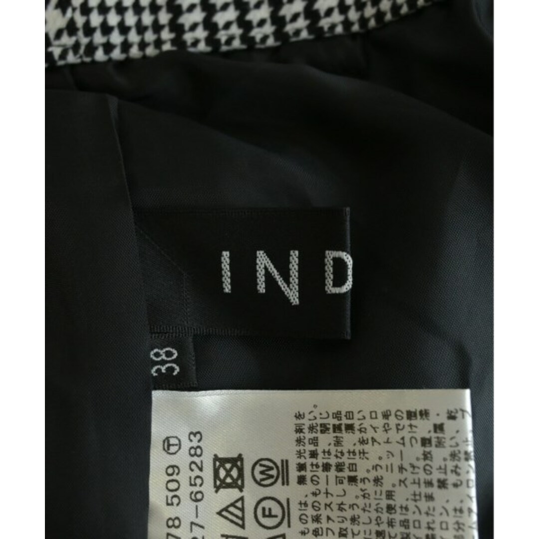 INDIVI(インディヴィ)のINDIVI パンツ（その他） 38(M位) 白x黒(グレンチェック) 【古着】【中古】 レディースのパンツ(その他)の商品写真