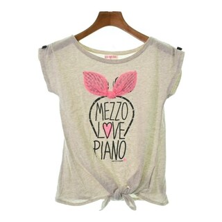メゾピアノ(mezzo piano)のMEZZO PIANO メゾピアノ Tシャツ・カットソー 130 グレー 【古着】【中古】(Tシャツ/カットソー)