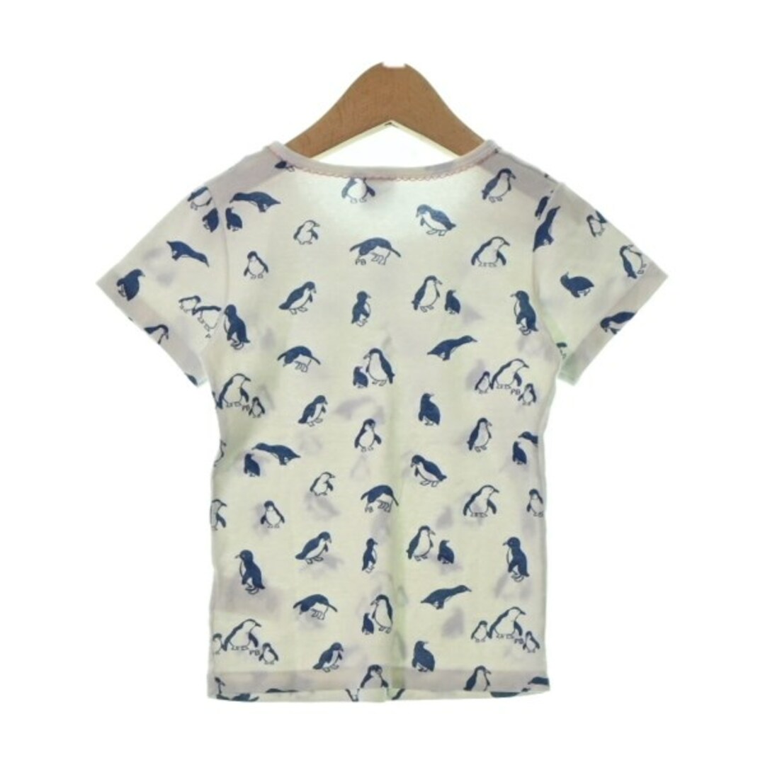 PETIT BATEAU(プチバトー)のPETIT BATEAU Tシャツ・カットソー 116 白x青(総柄) 【古着】【中古】 キッズ/ベビー/マタニティのキッズ服女の子用(90cm~)(Tシャツ/カットソー)の商品写真