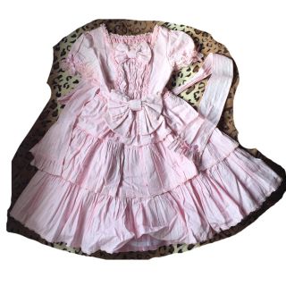 アンジェリックプリティー(Angelic Pretty)のAngelic Pretty☆ピンクOP☆ロリータ☆甘ロリ☆お姫様☆(ひざ丈ワンピース)