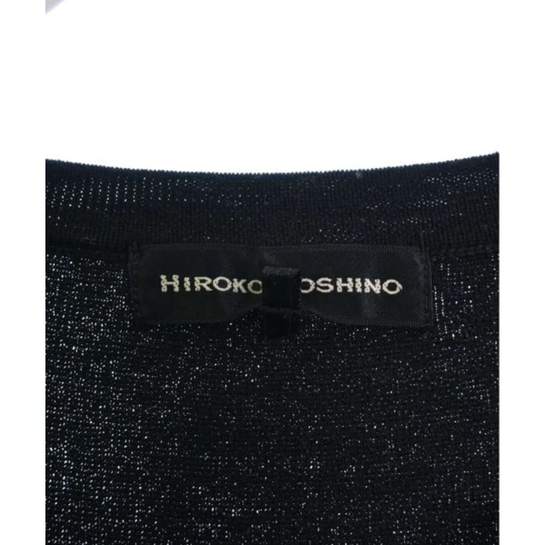 HIROKO KOSHINO(ヒロココシノ)のHIROKO KOSHINO ヒロコ　コシノ ワンピース 38(S位) 黒 【古着】【中古】 レディースのワンピース(ひざ丈ワンピース)の商品写真