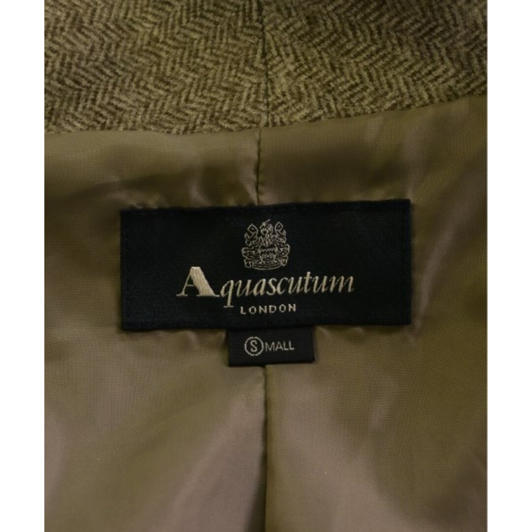 AQUA SCUTUM(アクアスキュータム)のAQUASCUTUM コート（その他） S グレーベージュ系(ヘリンボーン) 【古着】【中古】 レディースのジャケット/アウター(その他)の商品写真