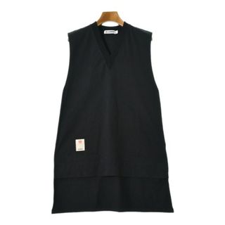 ジルサンダー(Jil Sander)のJIL SANDER ジルサンダー ノースリーブ S 黒 【古着】【中古】(タンクトップ)