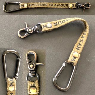 HYSTERIC GLAMOUR - HYSTERICロゴ カラビナ&ナスカン ウォレットコード★ヒステリックグラマー