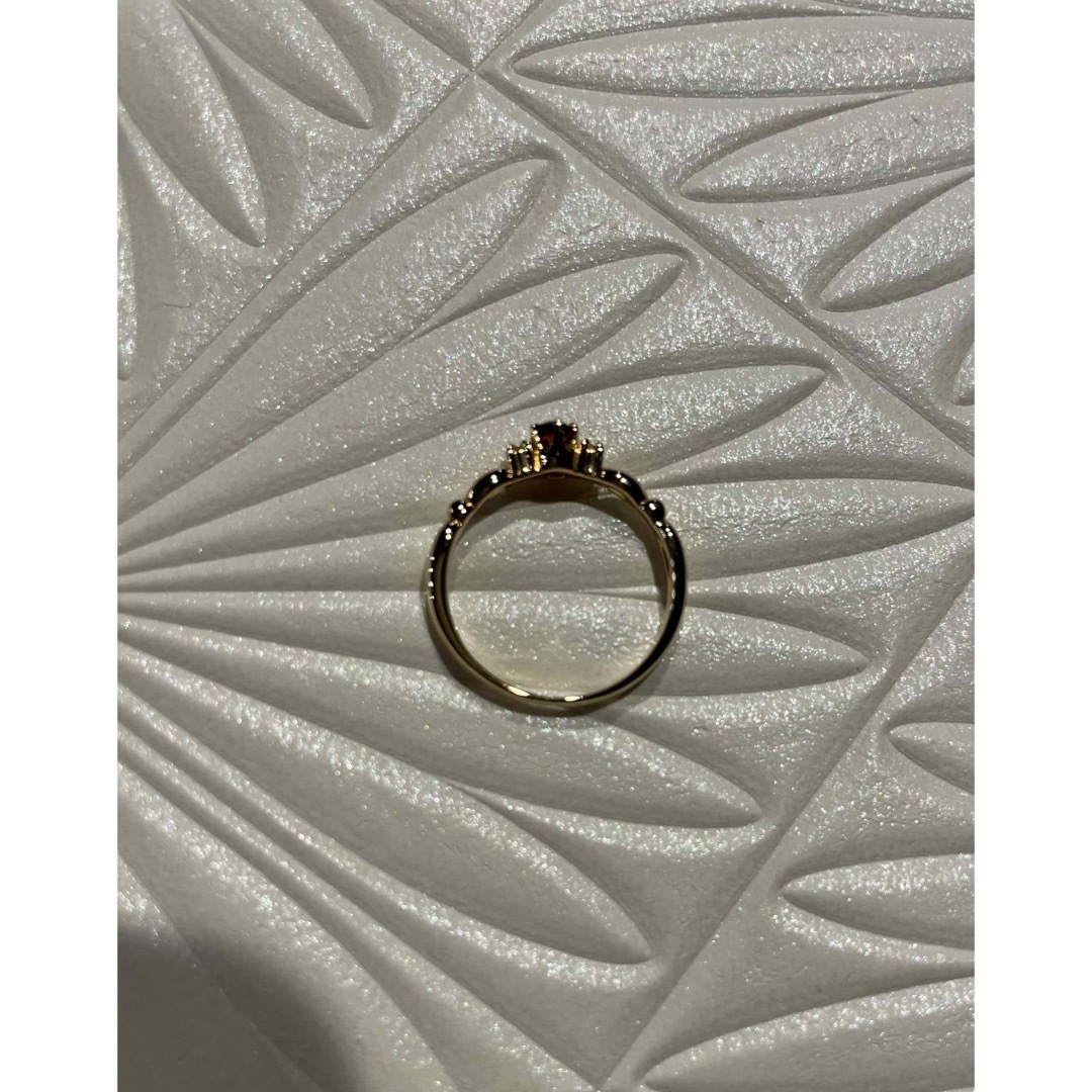 Vendome Aoyama(ヴァンドームアオヤマ)のVANDOME AOYAMA k18 ガーネット　ダイヤモンド　リング レディースのアクセサリー(リング(指輪))の商品写真