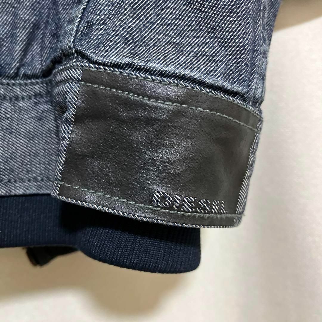 DIESEL(ディーゼル)の【美品】DIESEL デニム ジャージ リバーシブル ブルゾン S メンズのジャケット/アウター(ブルゾン)の商品写真