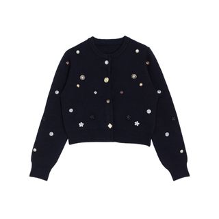 アメリヴィンテージ(Ameri VINTAGE)のAMERI  TWINKLE BIJOU SHORT KNIT TOP(ニット/セーター)