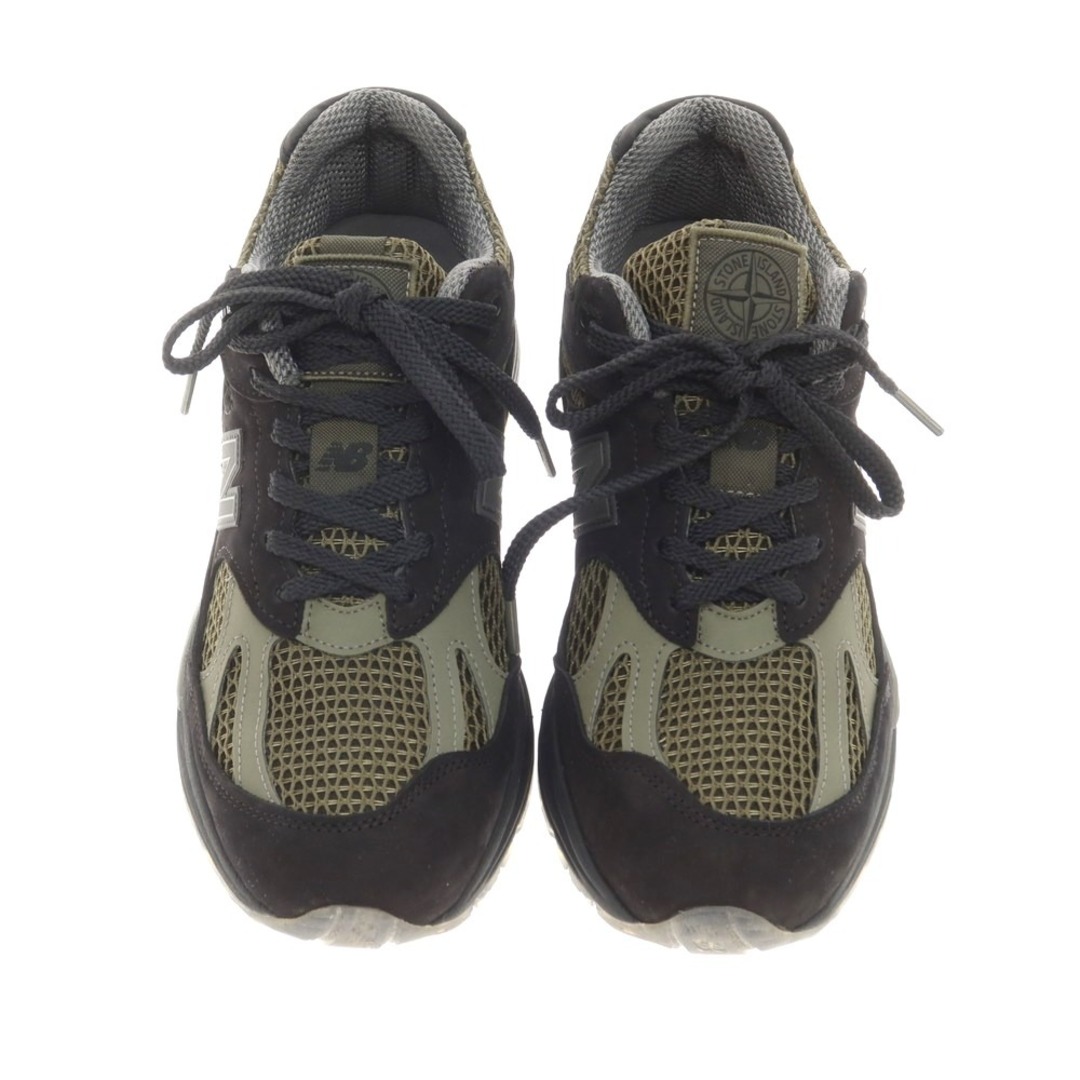 STONE ISLAND(ストーンアイランド)の【中古】ストーンアイランド STONE ISLAND × NEW BALANCE 2023年秋冬 U991SD2 スニーカー オリーブ×ブラック【サイズUS9】【メンズ】 メンズの靴/シューズ(スニーカー)の商品写真