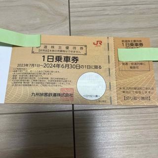 ジェイアール(JR)のJR九州株主優待券　2枚(鉄道乗車券)
