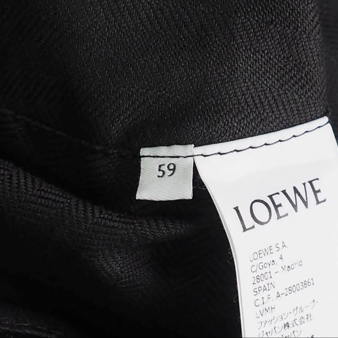 LOEWE(ロエベ)のLOEWE アナグラムレザーバケットハット:59cm メンズの帽子(ハット)の商品写真