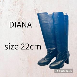 ロングブーツ　レディース　22cm DIANA ダイアナ(ノーカラージャケット)