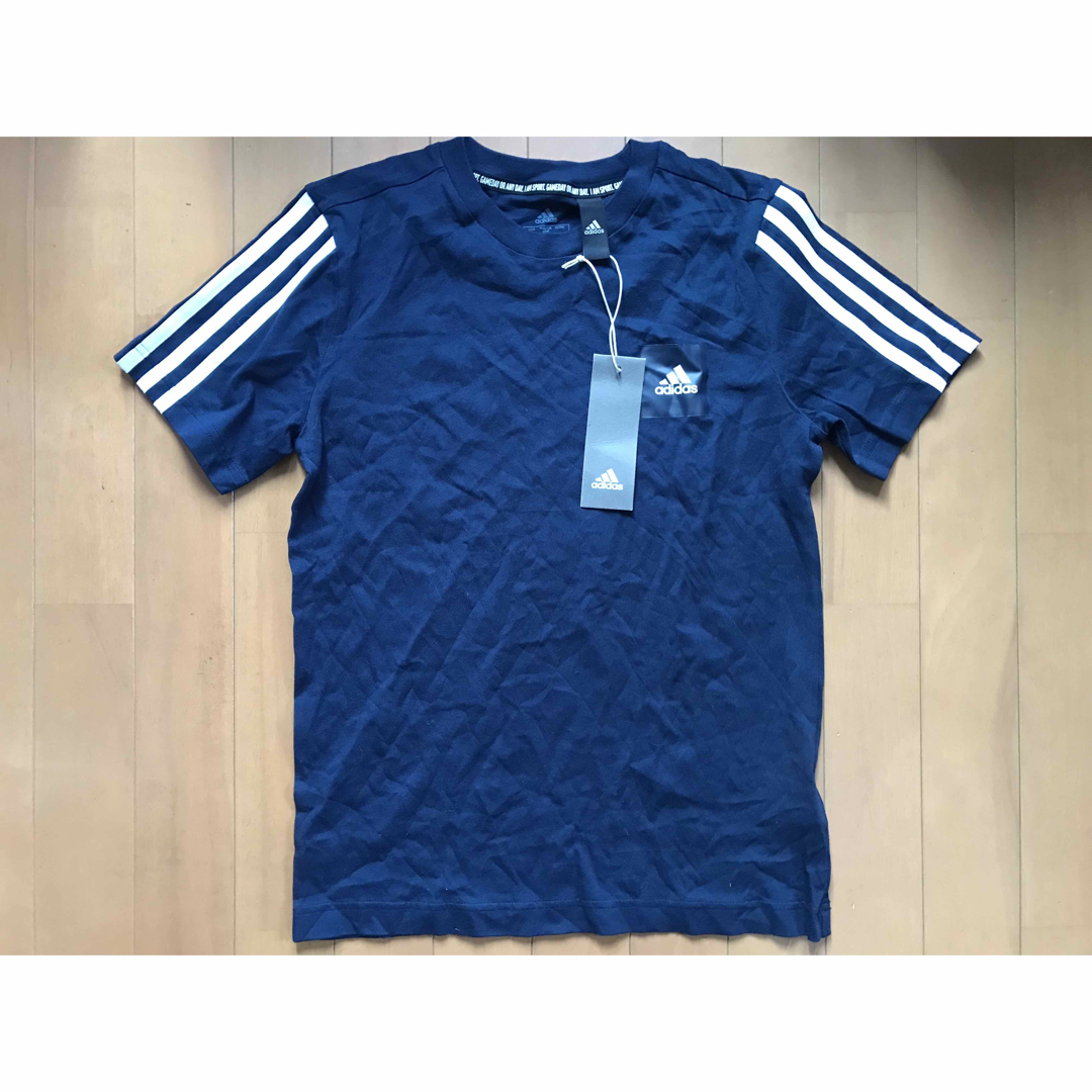 adidas(アディダス)の値下げ adidas boxlogo tee kids160 キッズ/ベビー/マタニティのキッズ服男の子用(90cm~)(Tシャツ/カットソー)の商品写真