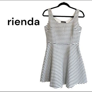 rienda - rienda リエンダ ボーダータンクフレアワンピース レディース