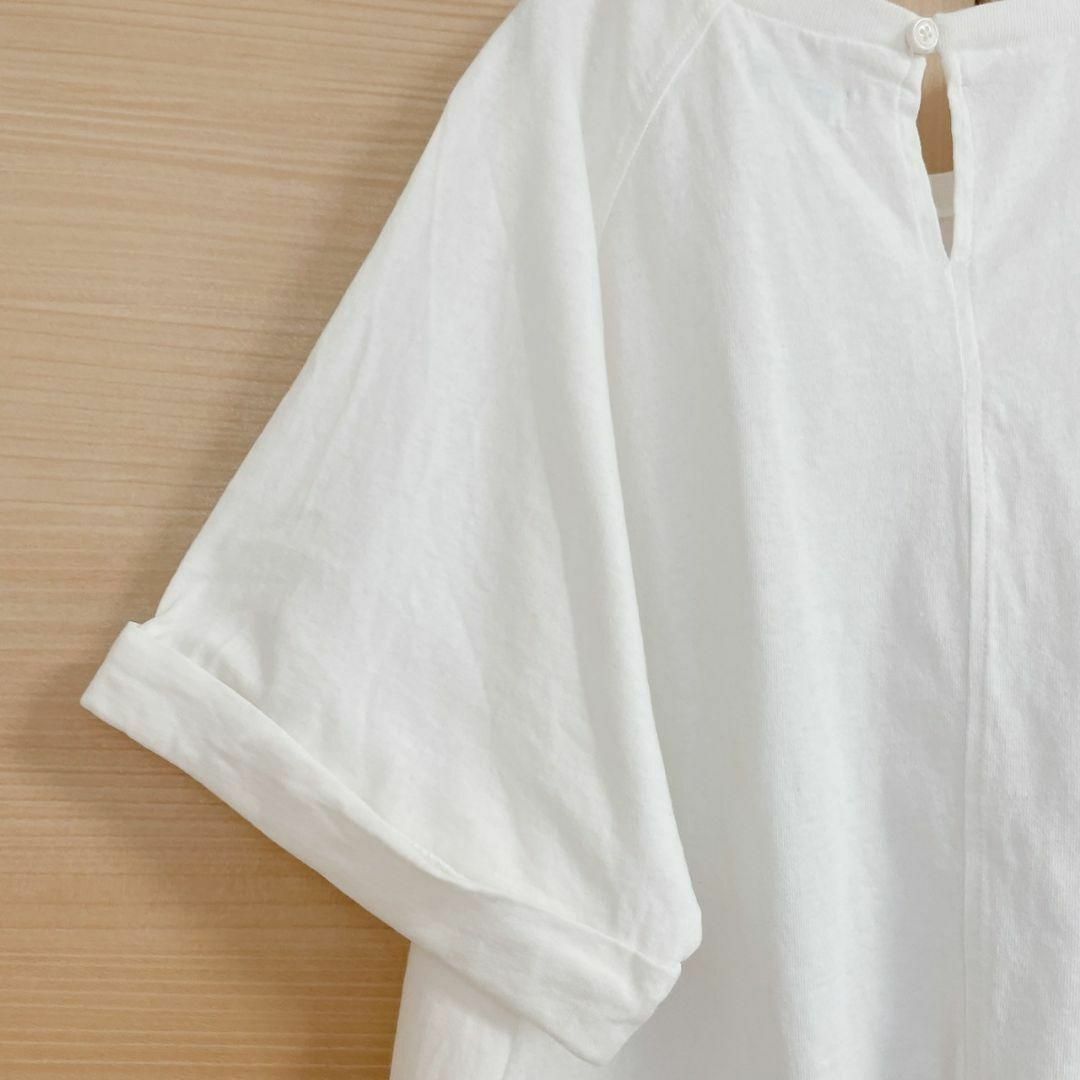 SHIPS(シップス)のSHIPS　シップス　半袖Tシャツ　ホワイト　カットソー レディースのトップス(Tシャツ(半袖/袖なし))の商品写真