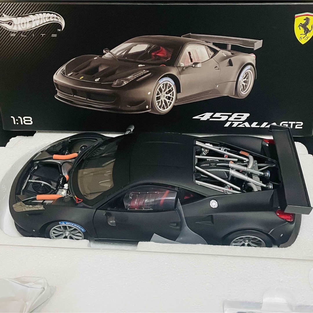 Ferrari(フェラーリ)の1/18 Mattel Elite フェラーリ 458イタリア GT2 TEST エンタメ/ホビーのおもちゃ/ぬいぐるみ(ミニカー)の商品写真