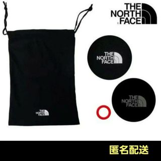 ザノースフェイス(THE NORTH FACE)のノースフェイスポーチ　シューズバッグ　黒 (ロゴ : グレー)　新品(ショルダーバッグ)