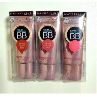 メイベリン(MAYBELLINE)のメイベリン ピュアミネラル BB  ナチュラル ベージュ(30ml)  3本(BBクリーム)