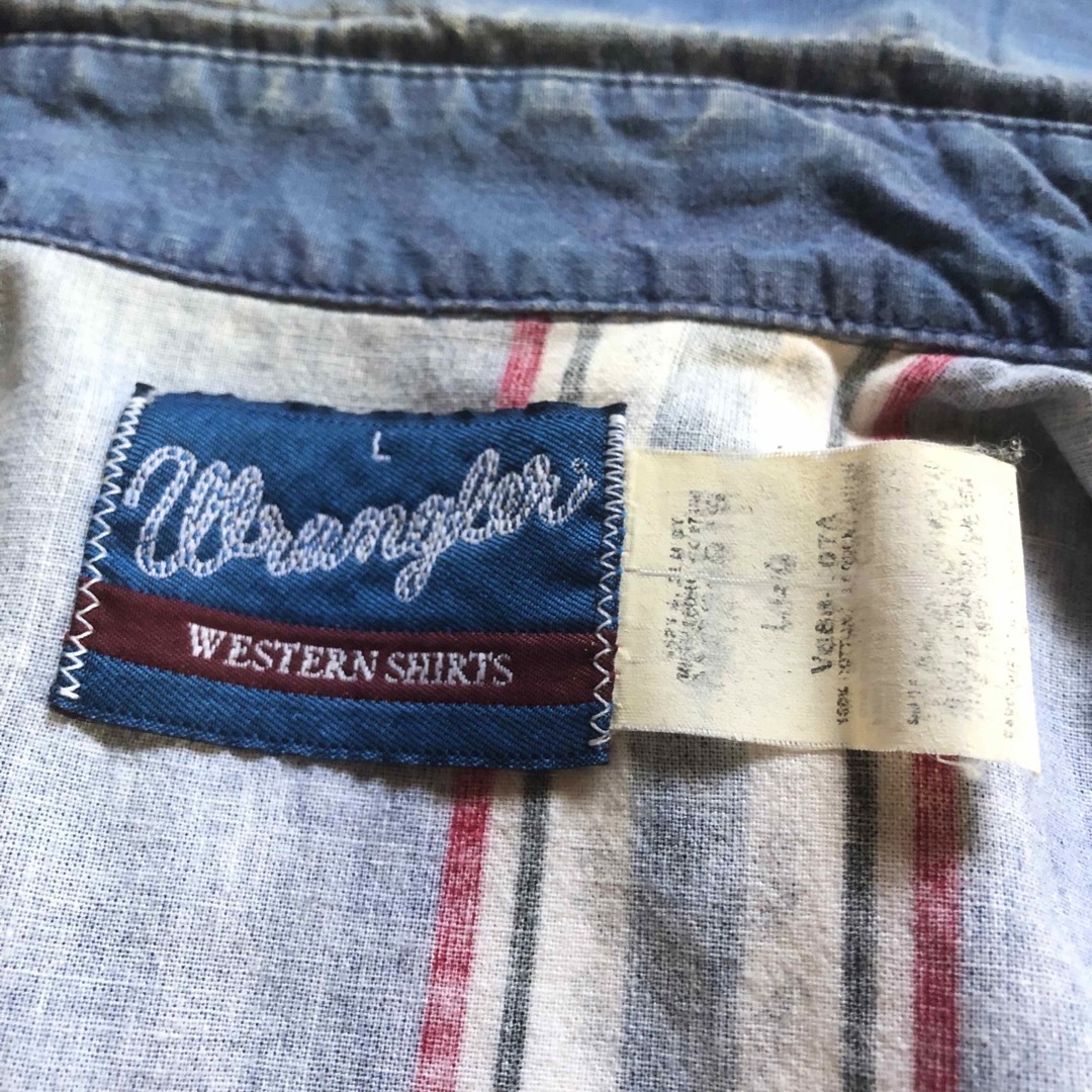 Wrangler(ラングラー)のold Wrangler 総柄 ウエスタンシャツ ラングラー ネイティブ メンズのトップス(シャツ)の商品写真