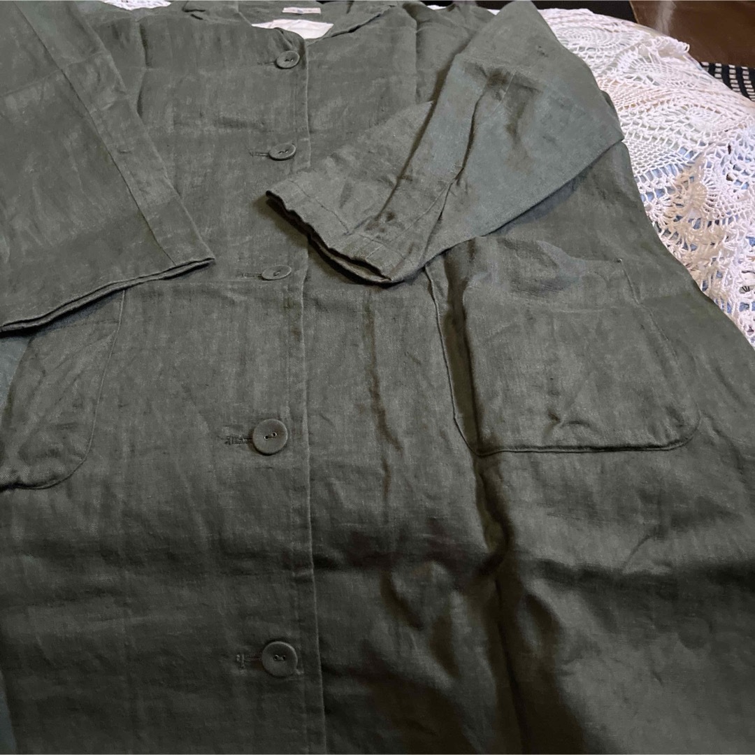 SM2(サマンサモスモス)のサマンサモスモス　リネンコート レディースのジャケット/アウター(ロングコート)の商品写真
