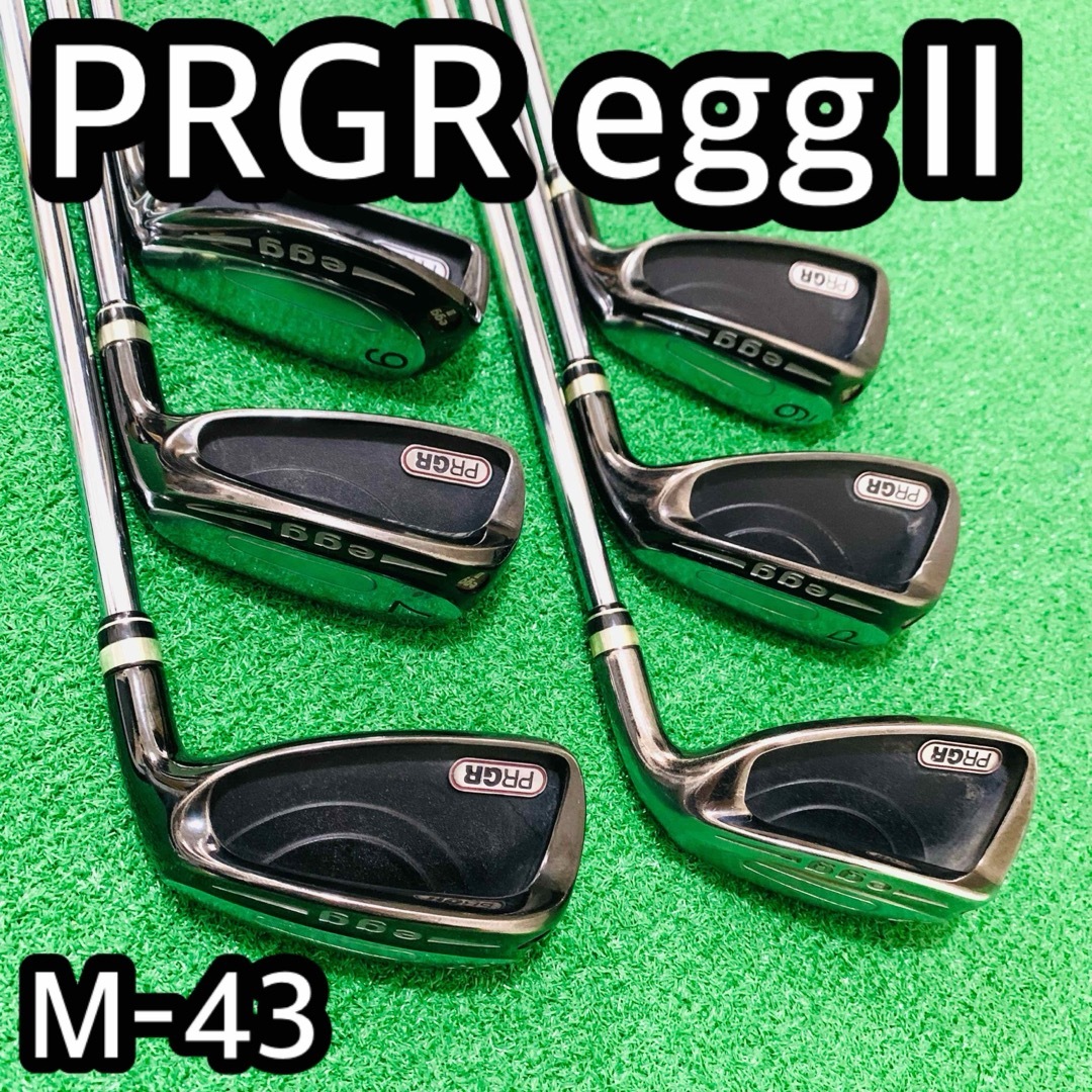 PRGR(プロギア)の6434 PRGR eggⅡ プロギア　エッグ　アイアン 6本セット　M-43 スポーツ/アウトドアのゴルフ(クラブ)の商品写真