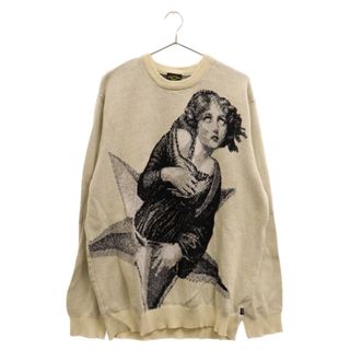 ハフ(HUF)のHUF ハフ ×SMASHING PUMPKINS SWEATER KN00488 スマッシング・パンプキンズ ジャガード織りアートワーク ニットセーター ホワイト(ニット/セーター)