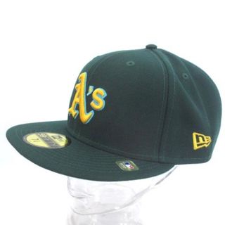 ニューエラ NEW ERA 59FIFTY オークランド ワッペン キャップ 緑