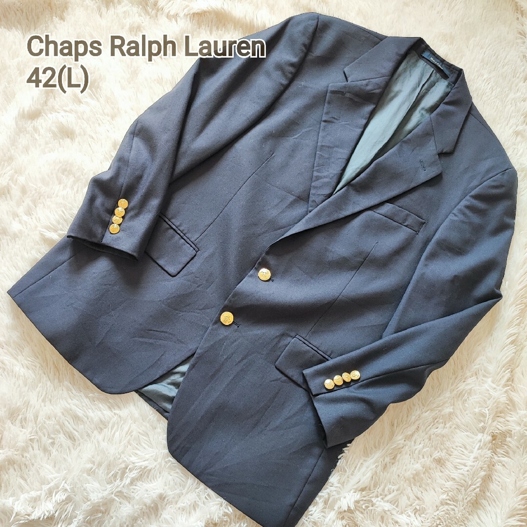 Ralph Lauren - Chaps Ralph Lauren 紺ブレ 42(L) 金ボタンの通販 by