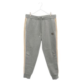 モンクレール(MONCLER)のMONCLER モンクレール SIDE-STRIPE LOGO SWEATPANTS サイドストライプロゴスウェットパンツ I20918H00019 89A7C グレー/ブラウン(その他)