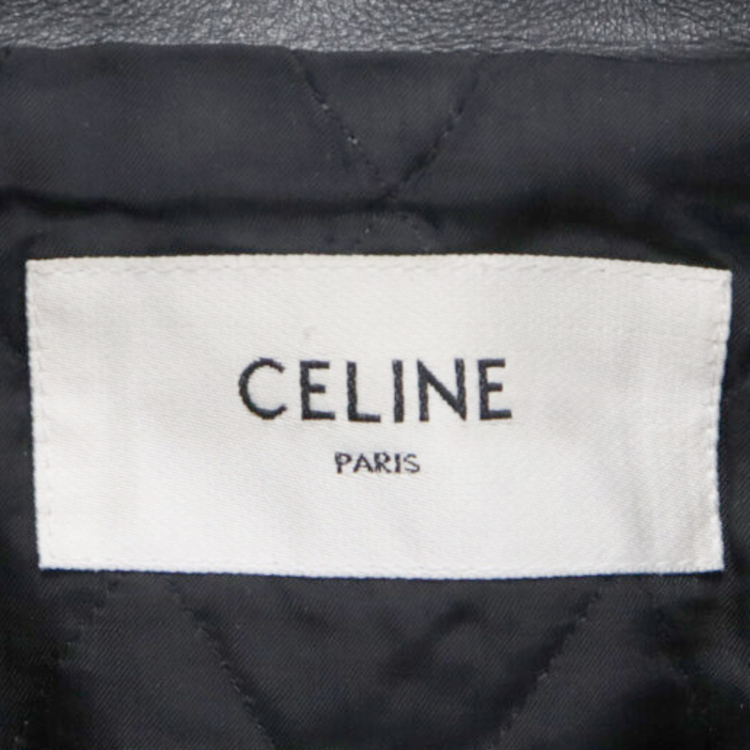 celine(セリーヌ)のCELINE セリーヌ 19SS カーフスキン クラシックバイカー レザージャケット ダブルライダース 2E058297D ブラック メンズのジャケット/アウター(ライダースジャケット)の商品写真