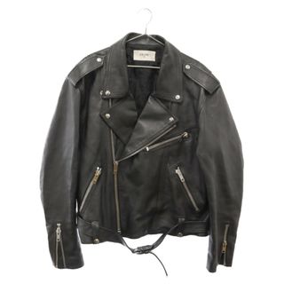 celine - セリーヌ ドラムドラムスキン レザージャケット シングル celine - セリーヌ ドラムドラムスキン レザージャケット シングル