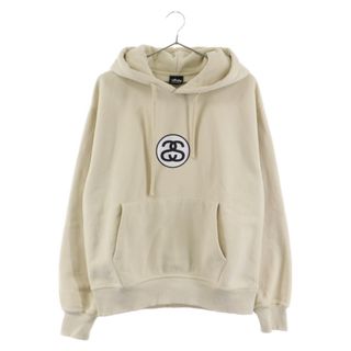 ステューシー(STUSSY)のSTUSSY ステューシー SS Link Hooded Sweat 1924825 SSロゴプリント プルオーバーパーカー フーディー ベージュ(パーカー)