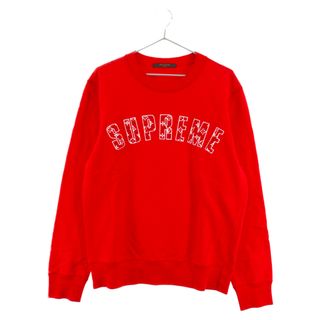 ルイヴィトン(LOUIS VUITTON)のLOUIS VUITTON ルイヴィトン 17AW × SUPREME Arc Logo Crewneck アーチロゴスウェットトレーナー レッド RM172 JIU HDY93W(スウェット)