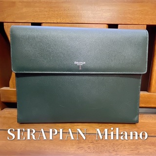 SERAPIAN - SERAPIAN milano ドキュメントケース 書類 ブリーフケース メンズ