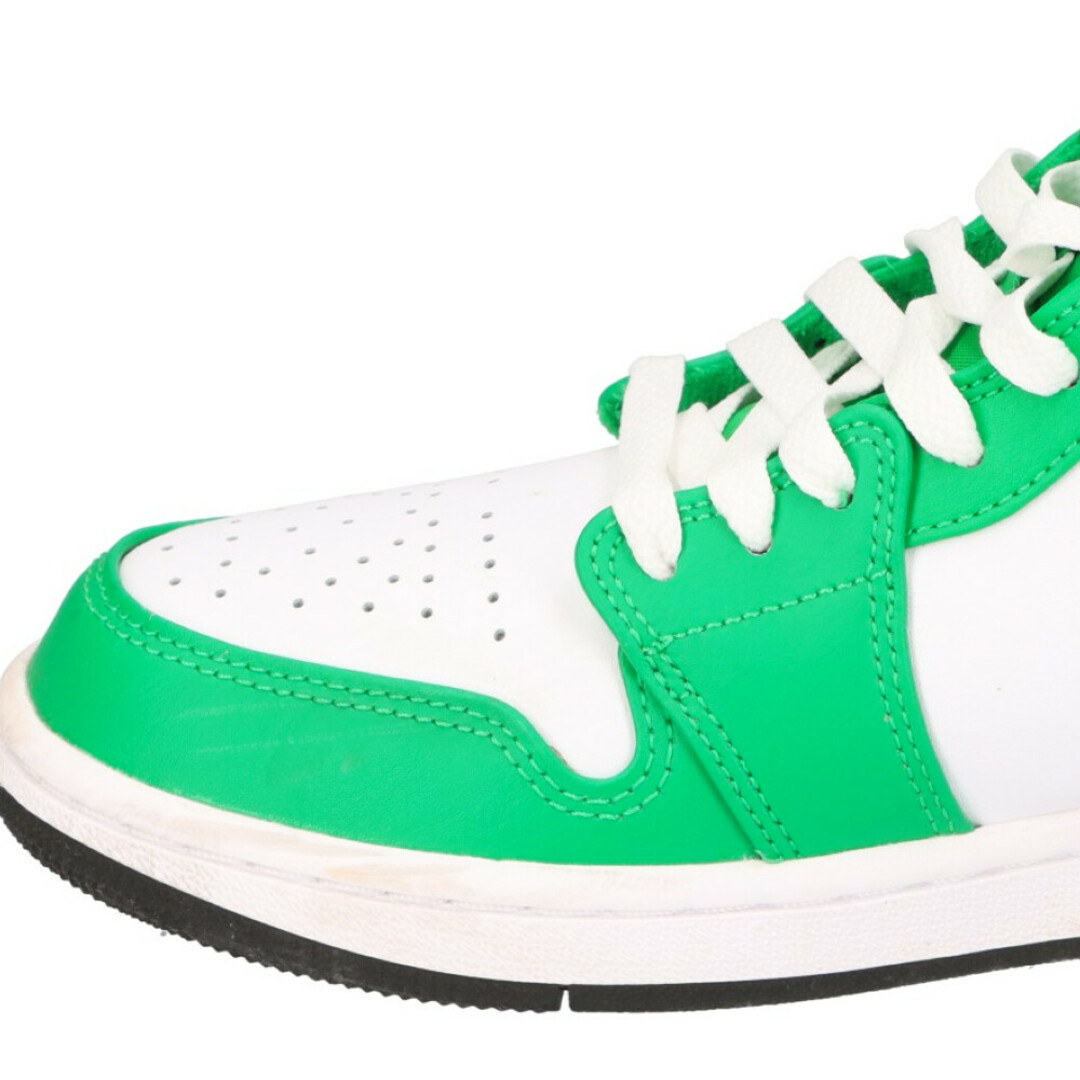 NIKE(ナイキ)のNIKE ナイキ AIR JORDAN 1 MID LUCKY GREEN DQ8426-301 エアジョーダン1 ミッド ラッキーグリーン ミッドカットスニーカー ホワイト/グリーン US8.5/26.5cm メンズの靴/シューズ(スニーカー)の商品写真