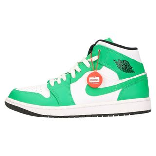 ナイキ(NIKE)のNIKE ナイキ AIR JORDAN 1 MID LUCKY GREEN DQ8426-301 エアジョーダン1 ミッド ラッキーグリーン ミッドカットスニーカー ホワイト/グリーン US8.5/26.5cm(スニーカー)