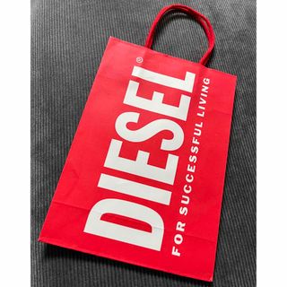 ディーゼル(DIESEL)のDIESEL ディーゼル 赤 ショッパー ショップ袋 紙袋 ショップ 袋(その他)