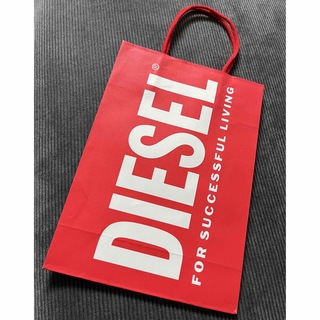 ディーゼル(DIESEL)のDIESEL ディーゼル 赤 ショッパー ショップ袋 紙袋 ショップ 袋(その他)